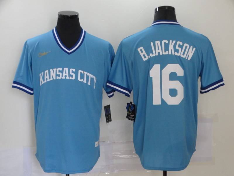 Kansas City Royals Light Blue Cooperstown Collection MLB Jersey