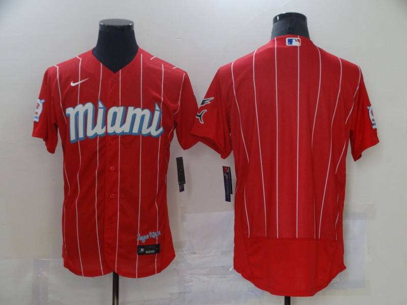 Miami Marlins Red Elite MLB Jersey