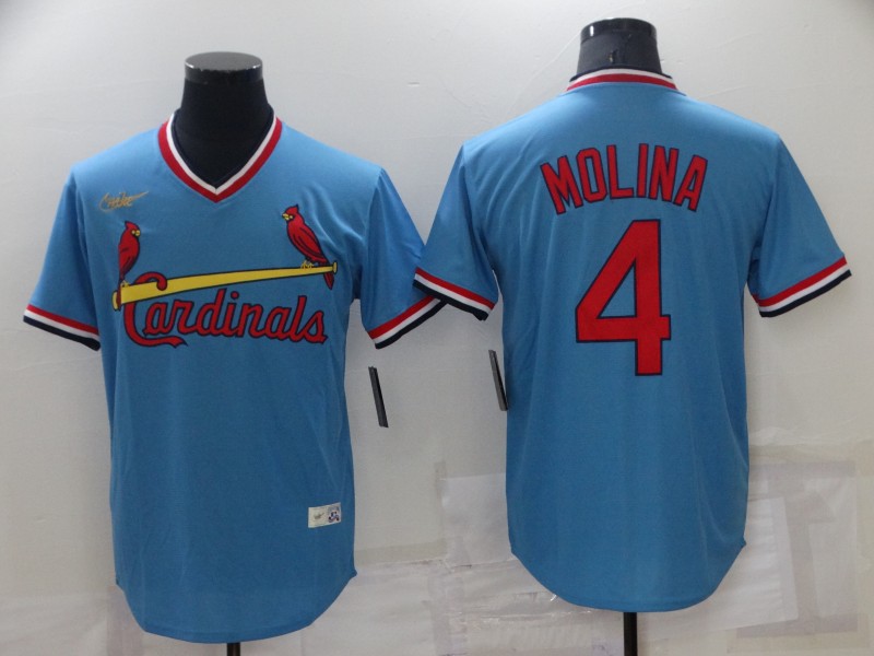 St. Louis Cardinals Light Blue Cooperstown Collection MLB Jersey