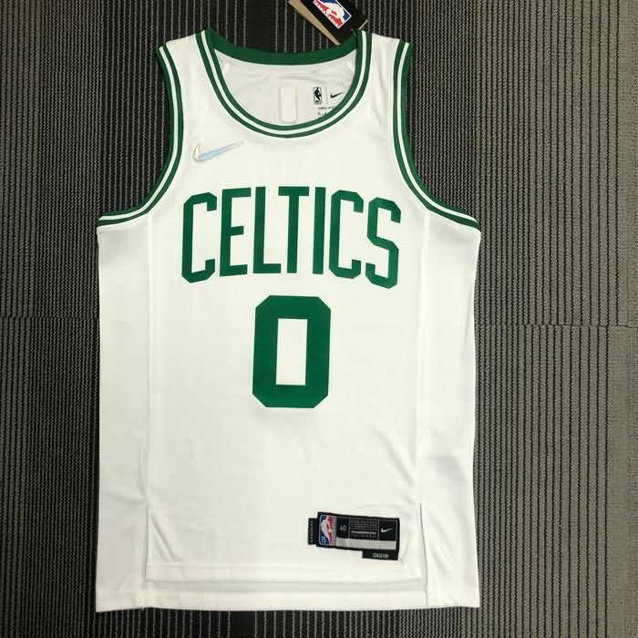Boston Celtics 21/22 White Basketball Jersey (Hot Press)