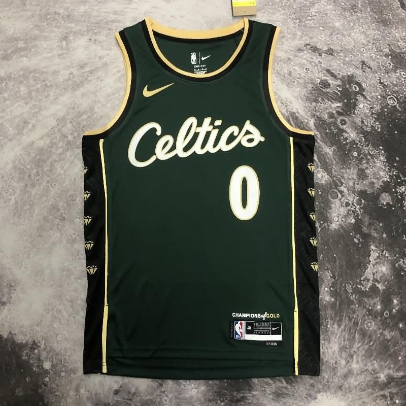 Boston Celtics 22/23 Green City Basketball Jersey (Hot Press)