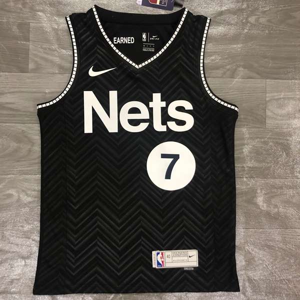 Brooklyn Nets 20/21 Black Basketball Jersey 02 (Hot Press)