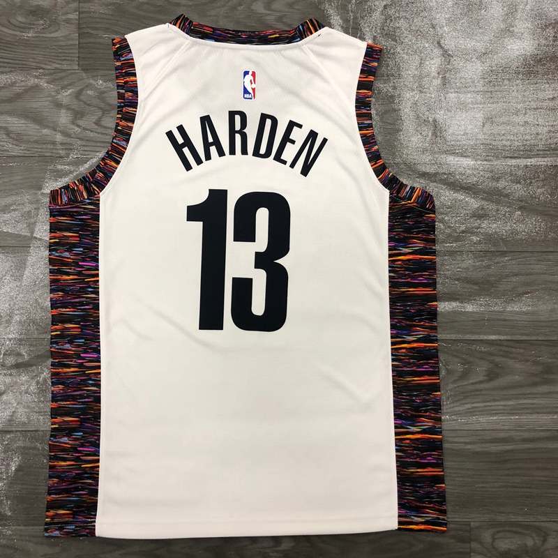 Brooklyn Nets 2020 White City Basketball Jersey (Hot Press)