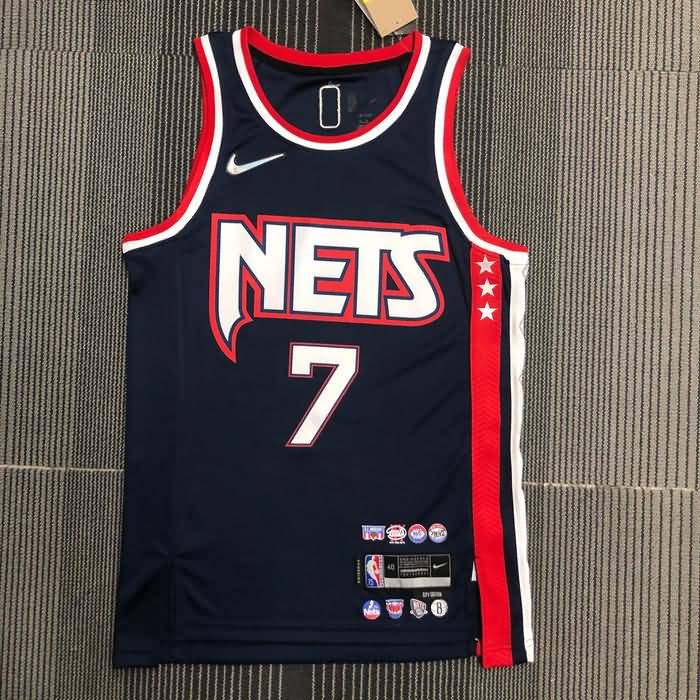 Brooklyn Nets 21/22 Dark Blue City Basketball Jersey (Hot Press)