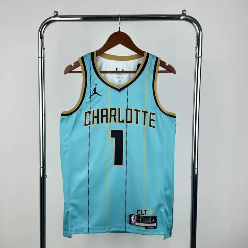 Charlotte Hornets 24/25 Green City AJ Basketball Jersey (Hot Press) Charlotte Hornets 24/25 Green City AJ Basketball Jersey (Hot Press)