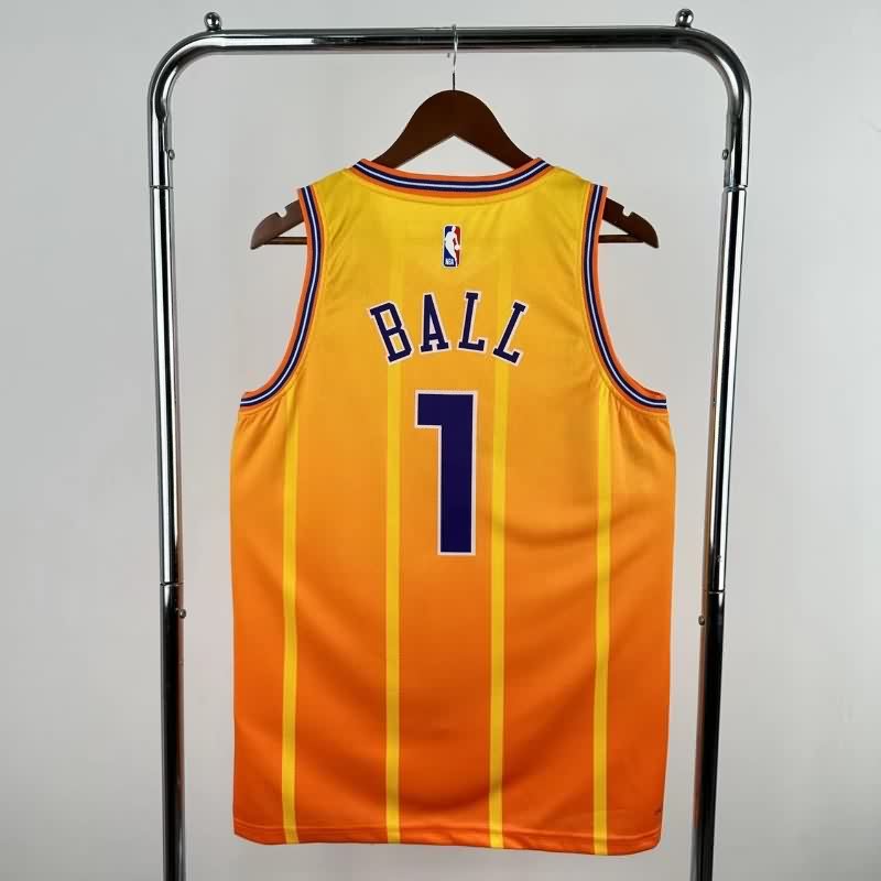 Charlotte Hornets 25/26 Yellow City AJ Basketball Jersey (Hot Press)