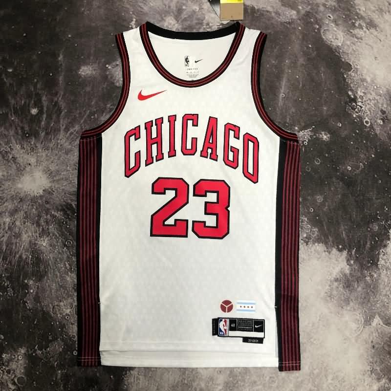 Chicago Bulls 22/23 White City Basketball Jersey (Hot Press)