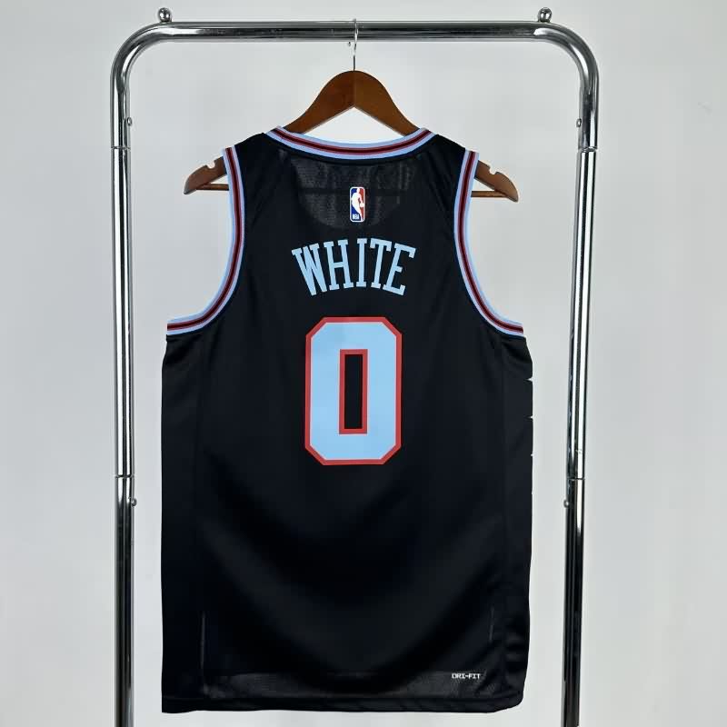Chicago Bulls 25/26 Black City Basketball Jersey (Hot Press)