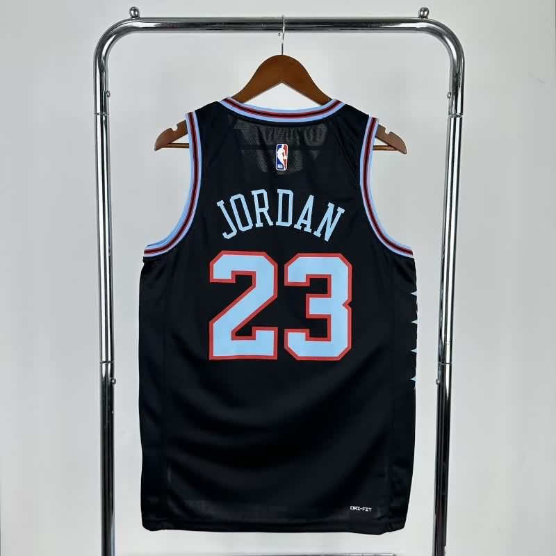 Chicago Bulls 25/26 Black City Basketball Jersey (Hot Press)