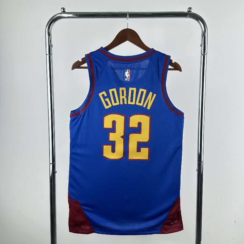 Denver Nuggets 22/23 Blue AJ Basketball Jersey (Hot Press)