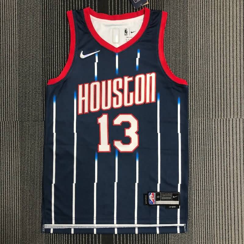 Houston Rockets 21/22 Dark Blue City Basketball Jersey (Hot Press)