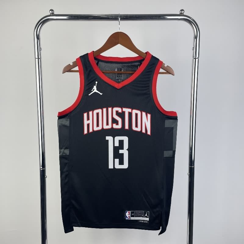 Houston Rockets 23/24 Black AJ Basketball Jersey (Hot Press)
