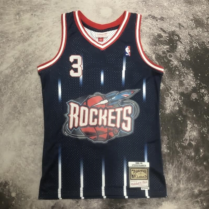 Houston Rockets 1999/00 Dark Blue Classics Basketball Jersey (Hot Press)