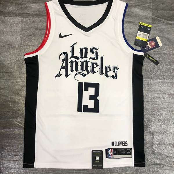 Los Angeles Clippers 2020 White City Basketball Jersey (Hot Press)