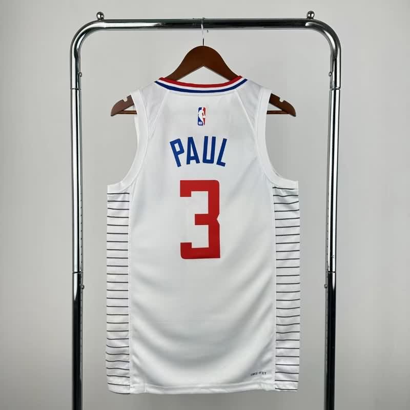 Los Angeles Clippers 22/23 White Basketball Jersey (Hot Press)