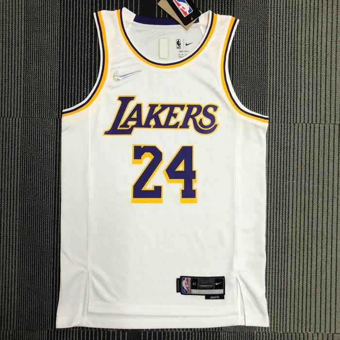 Los Angeles Lakers 21/22 White Basketball Jersey (Hot Press)