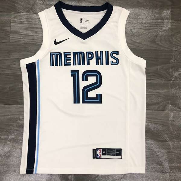 Memphis Grizzlies 2020 White Basketball Jersey (Hot Press)
