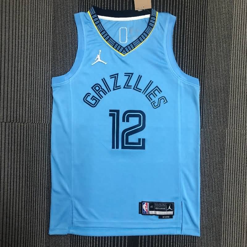Memphis Grizzlies 21/22 Blue AJ Basketball Jersey (Hot Press)