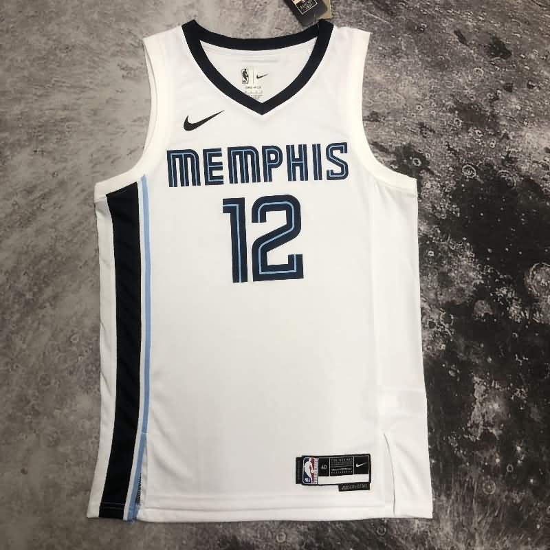 Memphis Grizzlies 22/23 White Basketball Jersey (Hot Press)