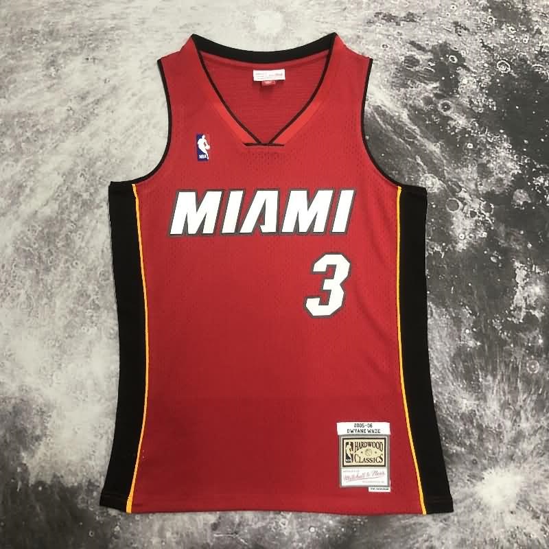 Miami Heat 2005/06 Red Classics Basketball Jersey (Hot Press)