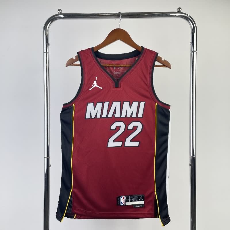 Miami Heat 22/23 Red AJ Basketball Jersey (Hot Press)