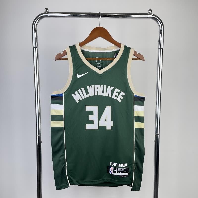 Milwaukee Bucks 22/23 Green Basketball Jersey (Hot Press)