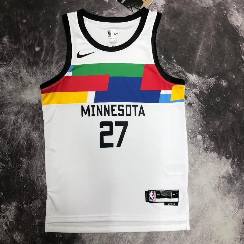 Minnesota Timberwolves 22/23 White City Basketball Jersey (Hot Press)