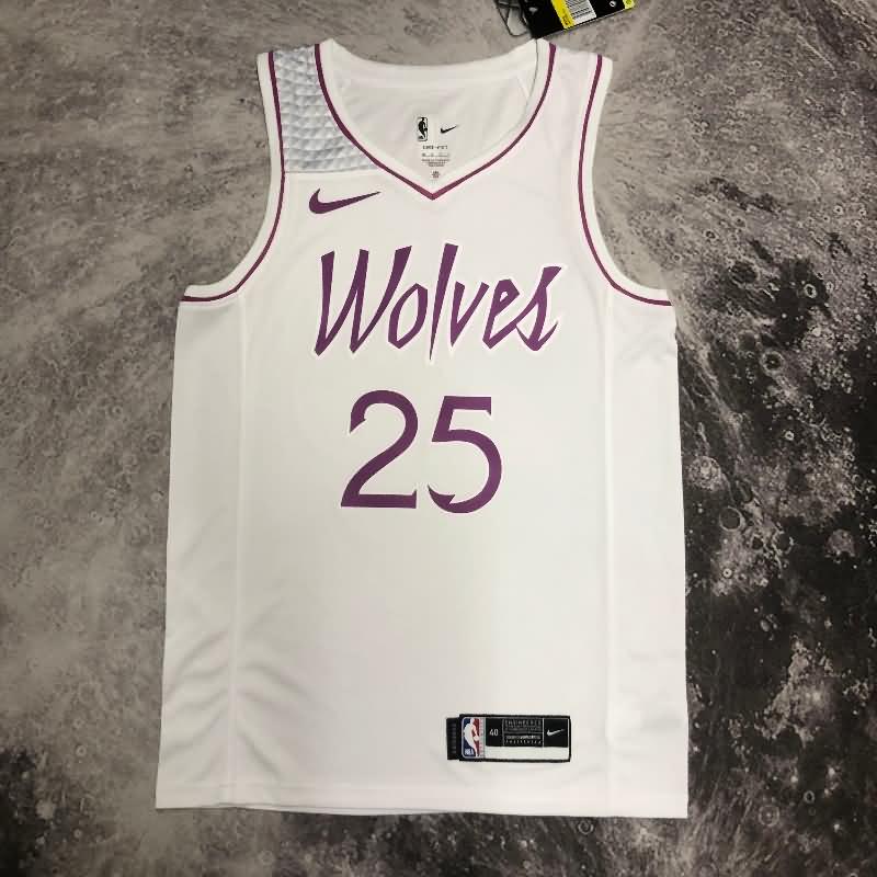Minnesota Timberwolves 22/23 White Basketball Jersey (Hot Press)