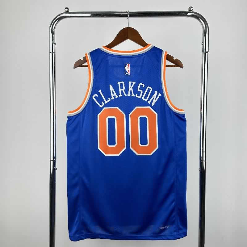 New York Knicks 22/23 Blue Basketball Jersey (Hot Press)