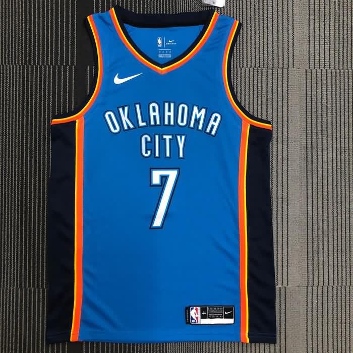 Oklahoma City Thunder Blue Basketball Jersey (Hot Press)