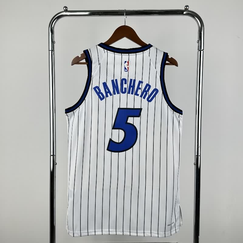 Orlando Magic 25/26 White Basketball Jersey (Hot Press)