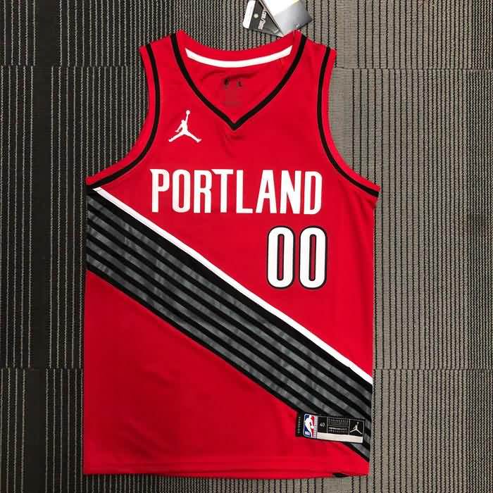 Portland Trail Blazers 20/21 Red AJ Basketball Jersey (Hot Press)