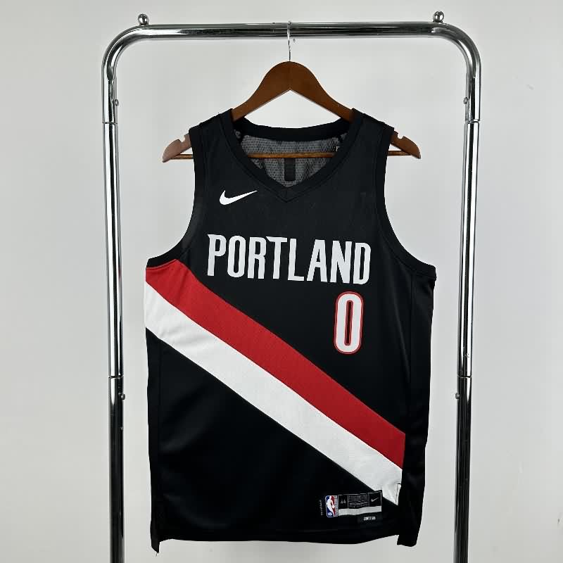 Portland Trail Blazers 25/26 Black Basketball Jersey (Hot Press) Portland Trail Blazers 25/26 Black Basketball Jersey (Hot Press)