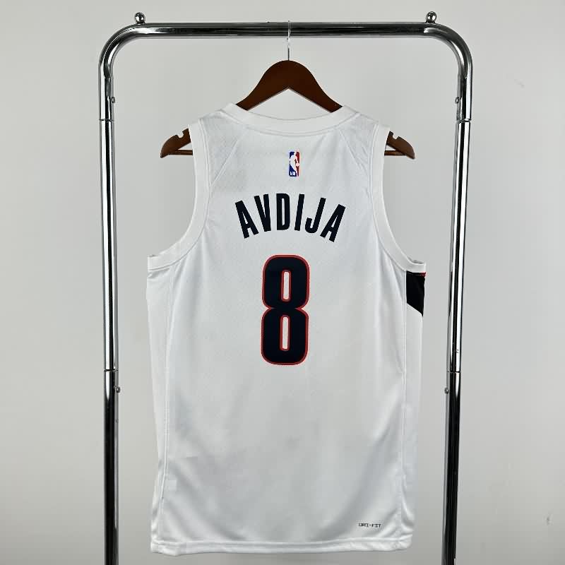 Portland Trail Blazers 25/26 White Basketball Jersey (Hot Press)