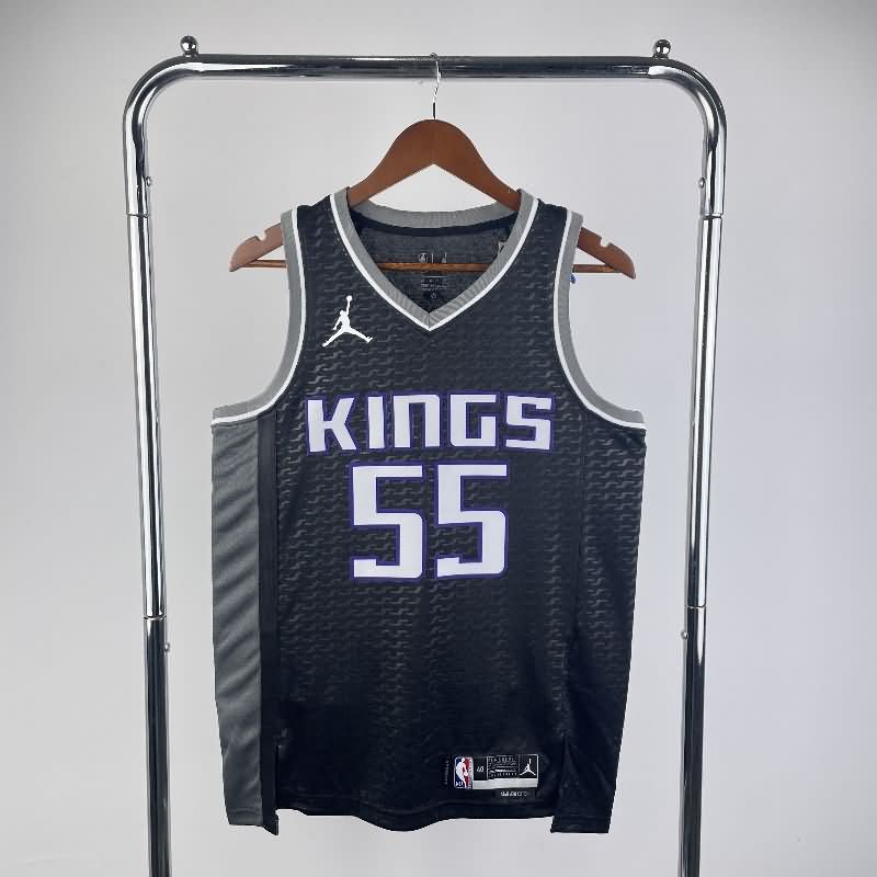 Sacramento Kings 22/23 Black AJ Basketball Jersey (Hot Press)