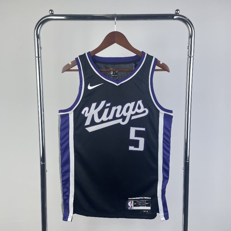Sacramento Kings 23/24 Black Basketball Jersey (Hot Press)