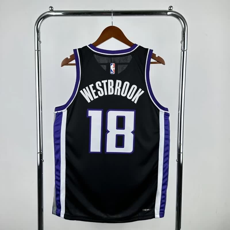 Sacramento Kings 23/24 Black Basketball Jersey (Hot Press)