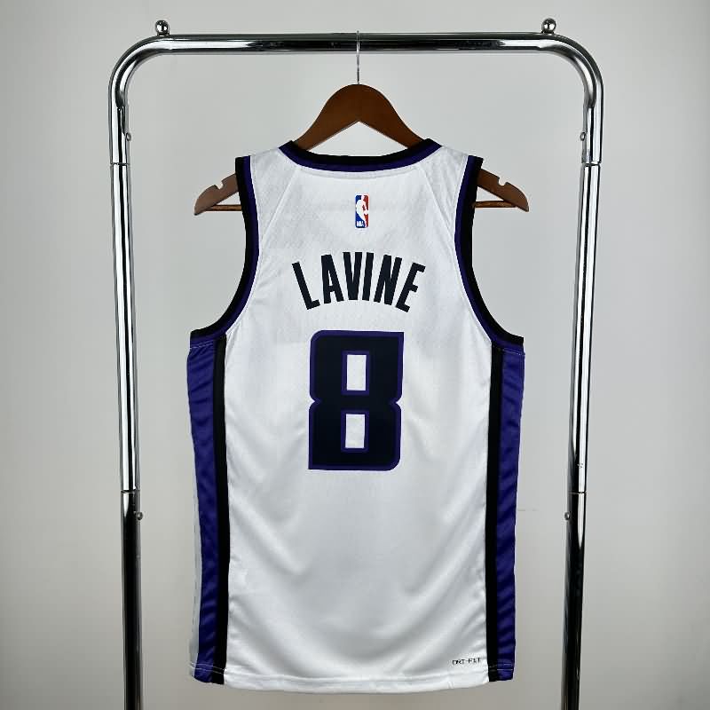 Sacramento Kings 23/24 White Basketball Jersey (Hot Press)