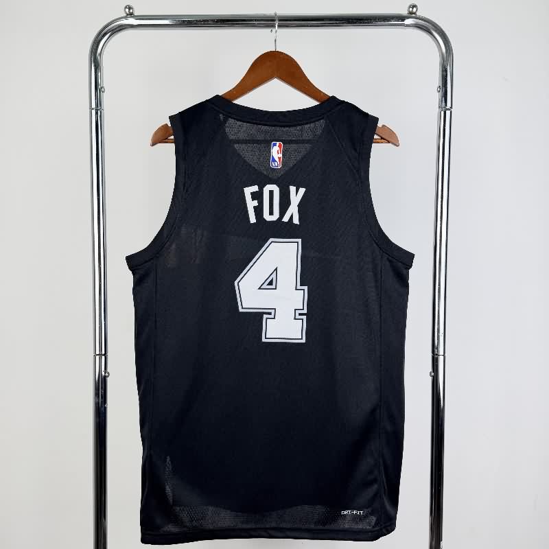 San Antonio Spurs 25/26 Black City Basketball Jersey (Hot Press)