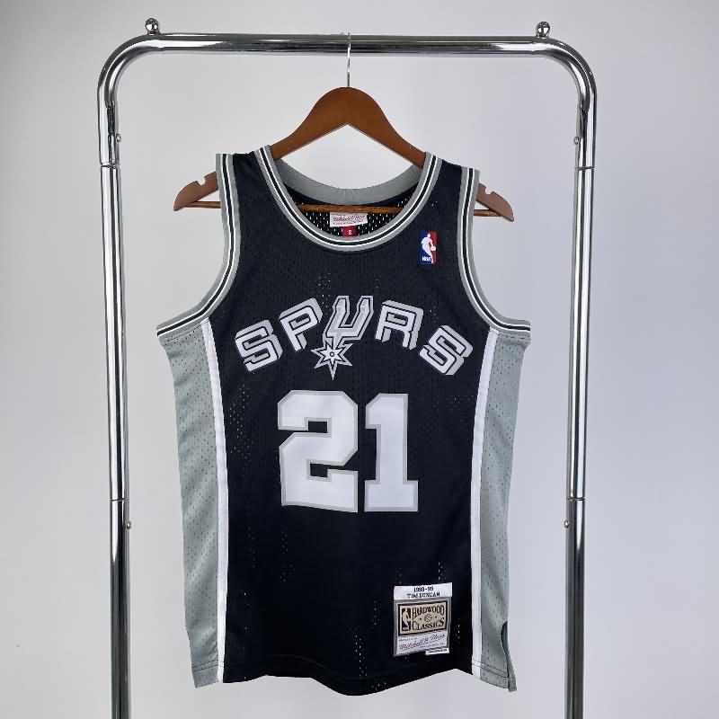 San Antonio Spurs 1998/99 Black Classics Basketball Jersey (Hot Press)
