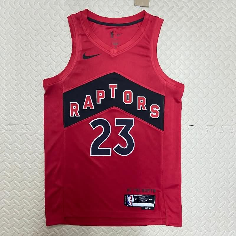 Toronto Raptors 22/23 Red Basketball Jersey (Hot Press)