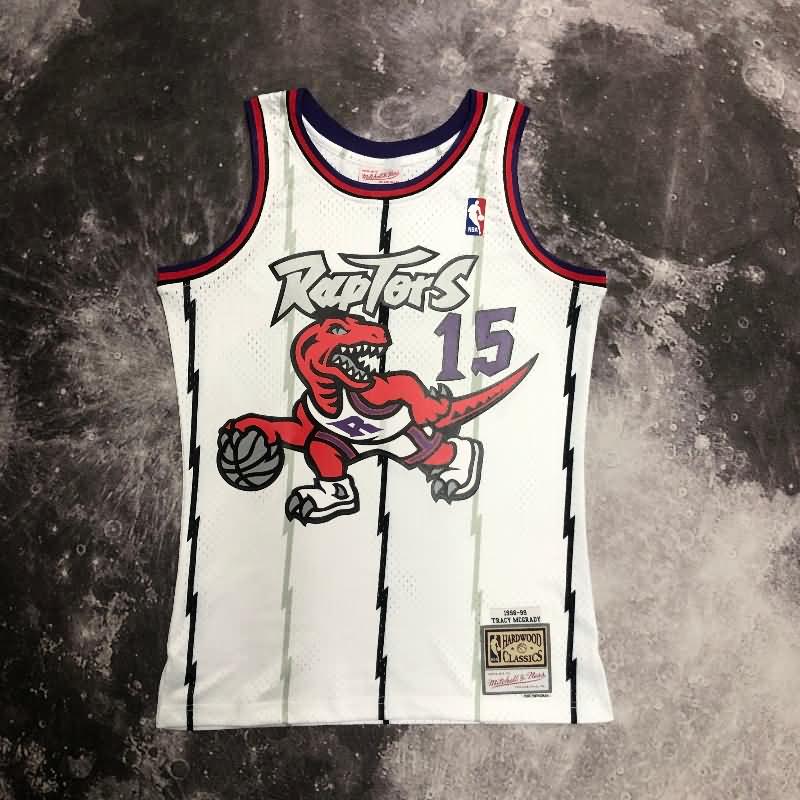 Toronto Raptors 1998/99 White Classics Basketball Jersey (Hot Press)