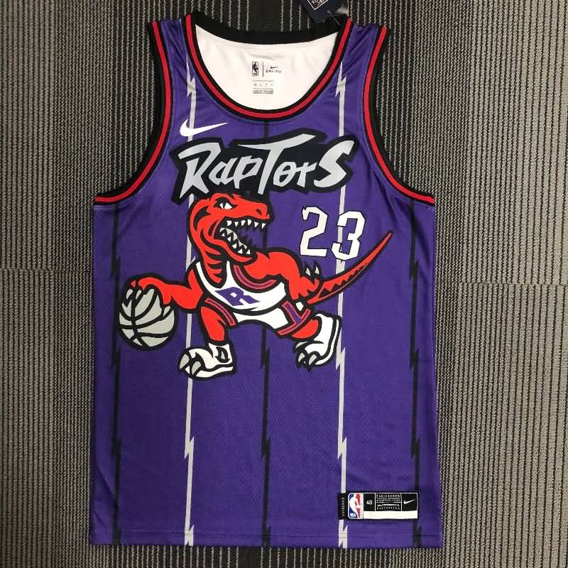 Toronto Raptors Purple Classics Basketball Jersey (Hot Press)