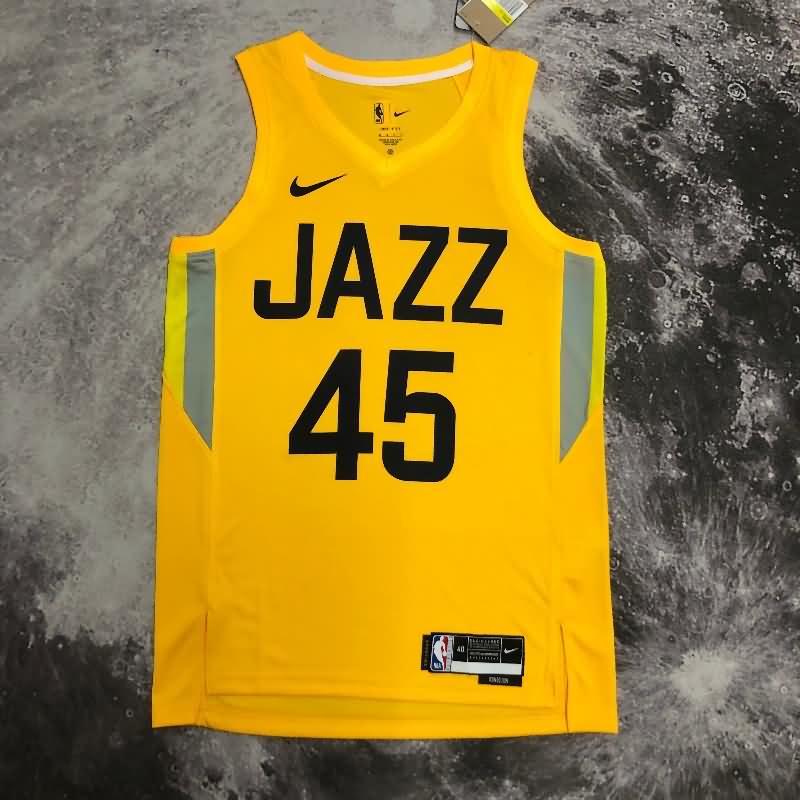 Utah Jazz 22/23 Yellow Basketball Jersey (Hot Press)