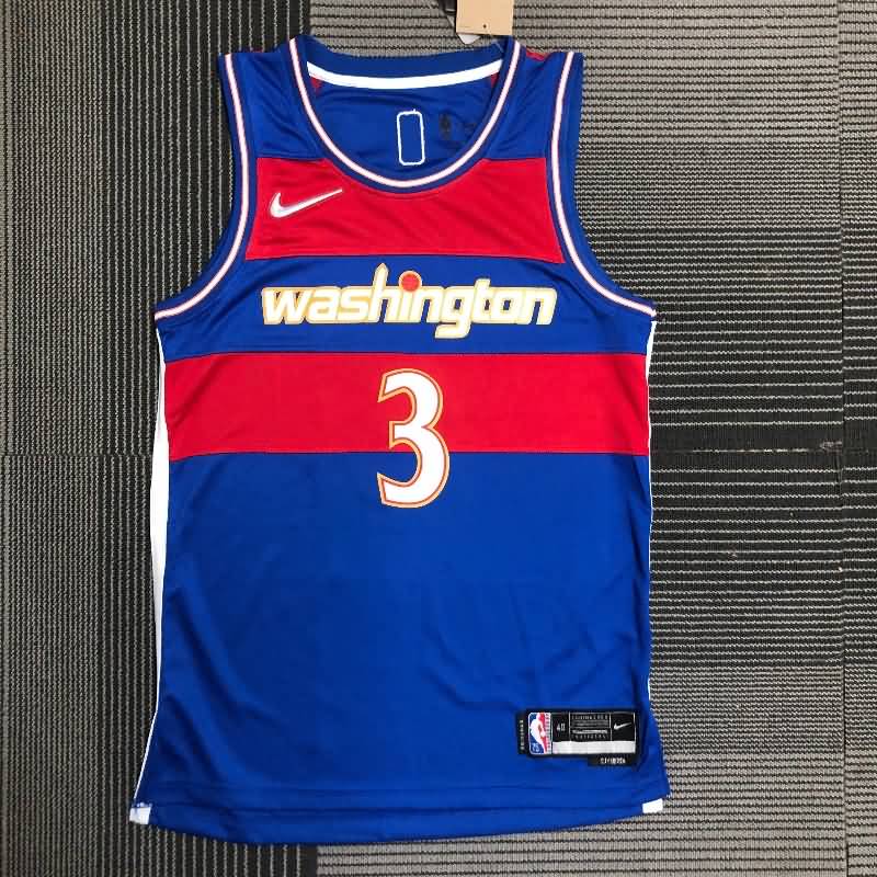 Washington Wizards 21/22 Blue City Basketball Jersey (Hot Press)