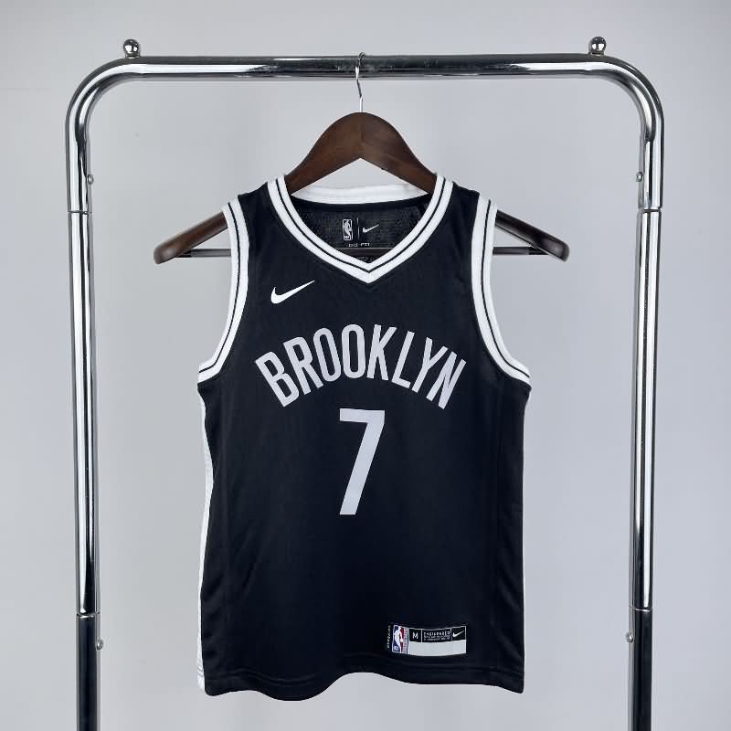 Brooklyn Nets 22/23 Black Youth NBA Jersey (Hot Press)
