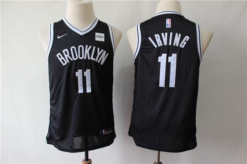 Brooklyn Nets #11 IRVING Black Youth Basketball Jersey (Stitched)