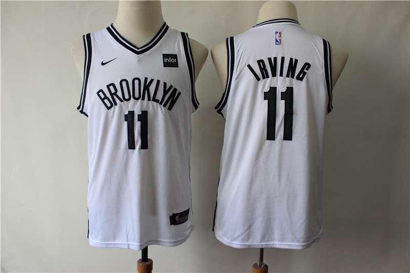 Brooklyn Nets #11 IRVING White Youth Basketball Jersey (Stitched)