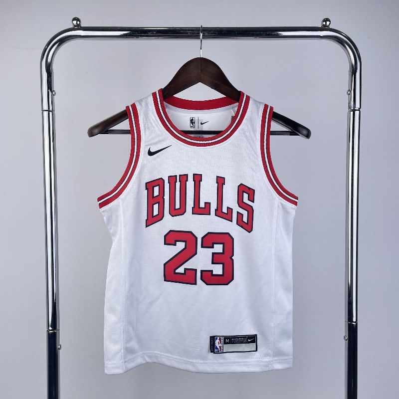 Chicago Bulls 22/23 White Youth NBA Jersey (Hot Press)