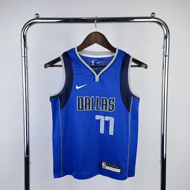 Dallas Mavericks 22/23 Blue Youth NBA Jersey (Hot Press)